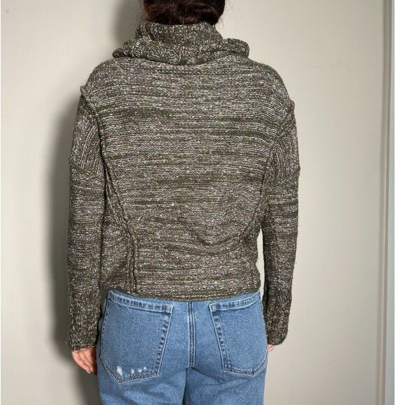 Anthropologie Pilcro Green Oversized Cowlneck Sweater Size XS - Picture 2 of 4